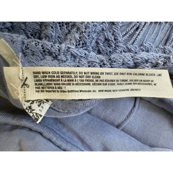 Intimately Free People Daydream Lace Periwinkle Minidress Open Back size Large - Picture 12 of 12